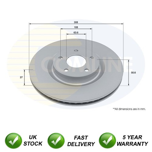 Brake disc front - disc, fits