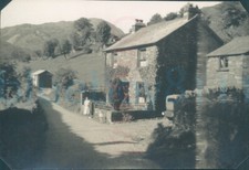 1940 Original Photo Sunny Bank Cottage Little Langdale Lake district 3x2"