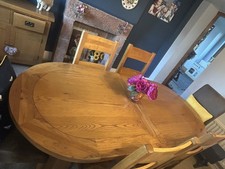 Solid Oak Extendable Table -