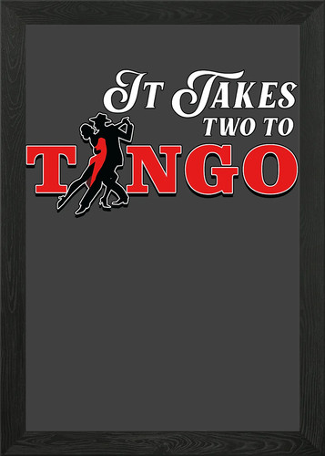 Tango salsa russia framed - framed, wall