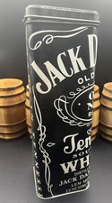 Vintage Jack Daniels Tennessee Whiskey Hinged Empty Metal Bottle Tin