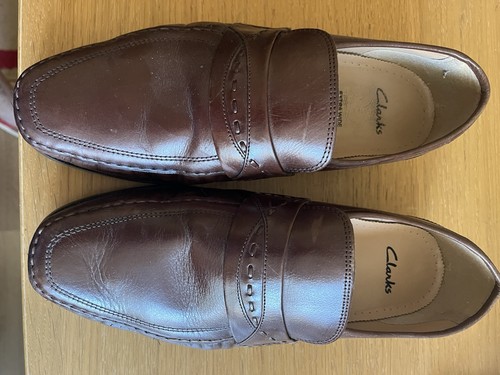 Gents clark leather shoes - gents,