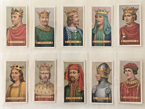 Carreras cigarette cards kings - cigarette,