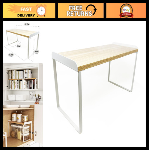 Tiered wood shelf organizer - wood,