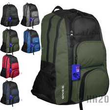 Mens Boys Large Backpack Big Rucksack Fishing Sports Travel Hiking School Bag UK