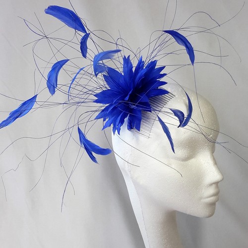 Sapphire blue feather - sapphire,