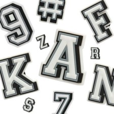 Letters Numbers Shoe Charms