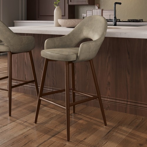Walnut and beige faux - beige,