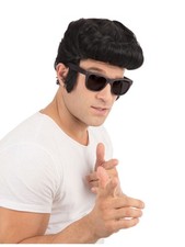 1950s Greaser Wig for Men Rockabilly Retro Costume Fancy Dress & 50s Party