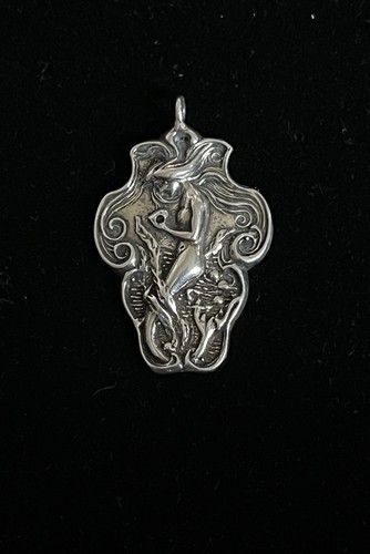 Mermaid pendant unmarked - pendant,