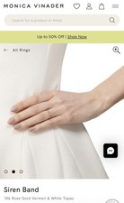 MONICA VINADER SIREN RING  18K