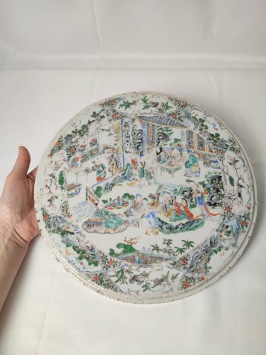 Porcelain medallion 29cm - medallion, /