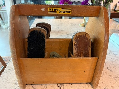 Vintage kiwi groomer wooden - kiwi,