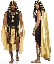 Mens Egyptian Pharaoh Costume King of Egypt King Tut Halloween Cosplay Outfits