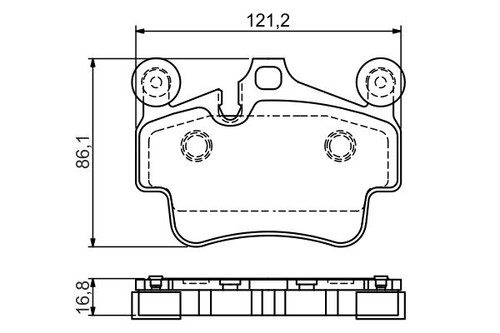 Brake pad set disc - set,, for