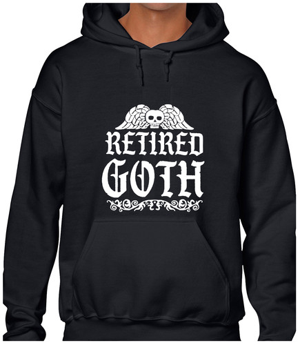 Retired goth hoody - retired, hoodie