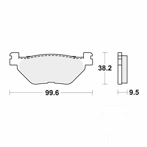 Trw brake pads standard mcb731 - brake,