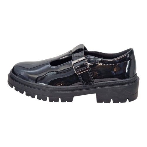 Kids chunky t bar - m&s, leather