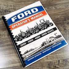 Operators Manual for Ford 2000