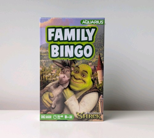 Shrek family bingo card game - shrek,