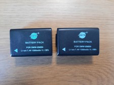 2x DSTE DMW-BMB9 Camera Batteries – Compatible with Panasonic Lumix