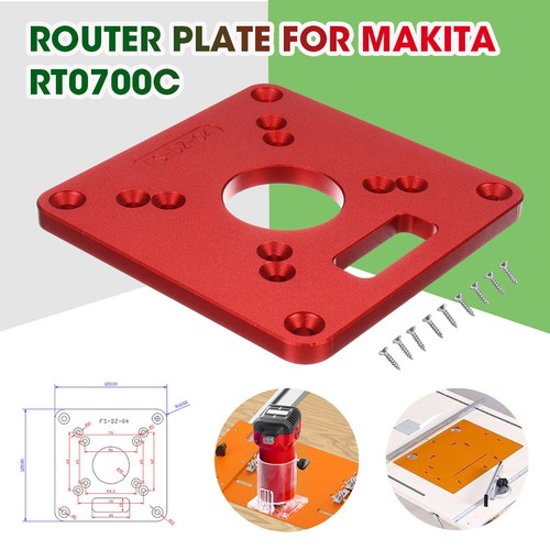 Aluminum router table insert - aluminum,
