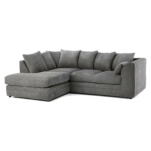 Grey jumbo cord seater - grey, 5
