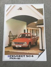 Peugeot 504 Pickup UK Sales