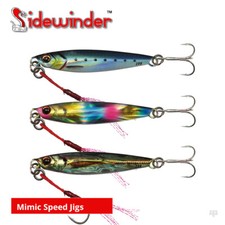 Sidewinder Mimic Speed Jig Lures - Bass Wrasse Pollock Mackerel Perch Fishing