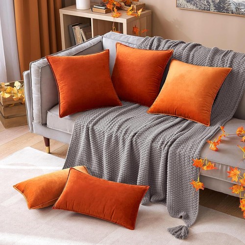 Velvet plush cushion cover - uk,
