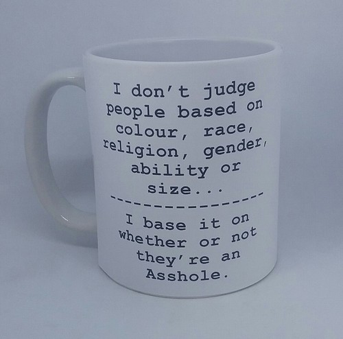 Rude asshole coffee mug - asshole,