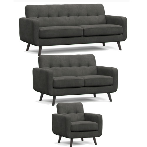 Kendal fixed back graphite - fixed,