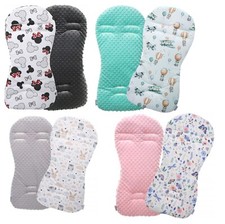 Universal Seat Liner Pushchair Double Sided Buggy Stroller 73x35cm Dimple Insert