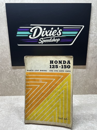 Honda 125 150 parts list - parts,