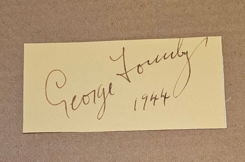 George formby genuine signed - genuine,