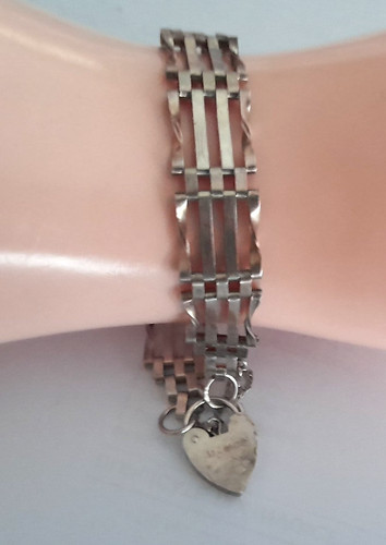 Sterling silver gate - gate, padlock