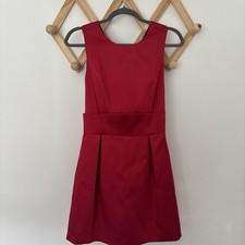 ZARA Red Satin Pleated 90's