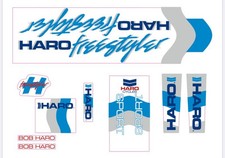 Haro Freestyler Sport Decal Set On Clear old school BMX Restoration