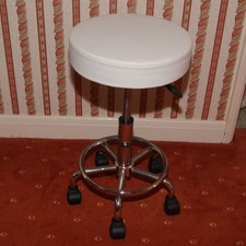 Adjustable Architects / Machiniests / Beauty Salon Round Seat Stool with Wheels