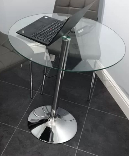 Small glass dining table round - dining,