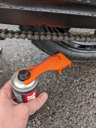 Motorcycle chain lube oiler - chain,