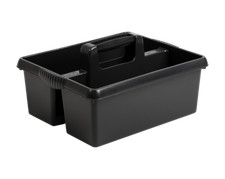 MIDNIGHT BLACK TACK TRAY / TACK BOX FOR USE WHEN GROOMING HORSES, MADE IN THE UK