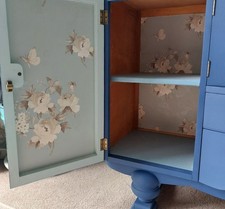 Upcycled 1960s blue Sideboard