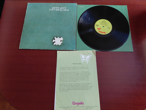 Gentle giant the missing piece - gentle,