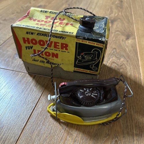 Vintage toy iron hoover in - iron,