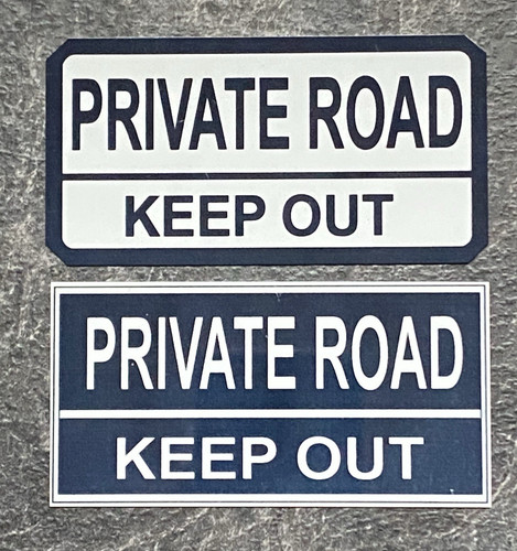 Personalised private road - personalised,