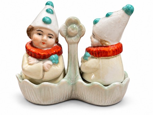 Rare art deco german clown - german,