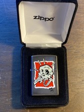 Vintage Zippo Lighter - Flame Rite Rare RobT Williams Skull Bones nosepicking