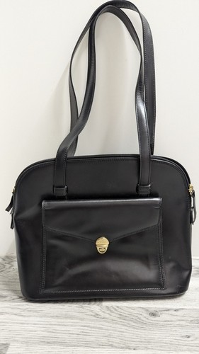Bally black leather tote - black,