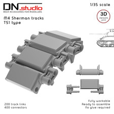 Sherman 3d printed - m4,